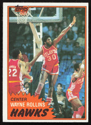 Wayne Rollins Autographed 1980-81 Topps Card #71 Atlanta Hawks SKU #258923