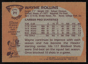 Wayne Rollins Autographed 1980-81 Topps Card #71 Atlanta Hawks SKU #258923