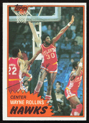 Wayne Rollins Autographed 1980-81 Topps Card #71 Atlanta Hawks SKU #258924