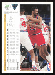 Charles Jones Autographed 1991-92 Upper Deck Card #328 Washington Bullets SKU #258955