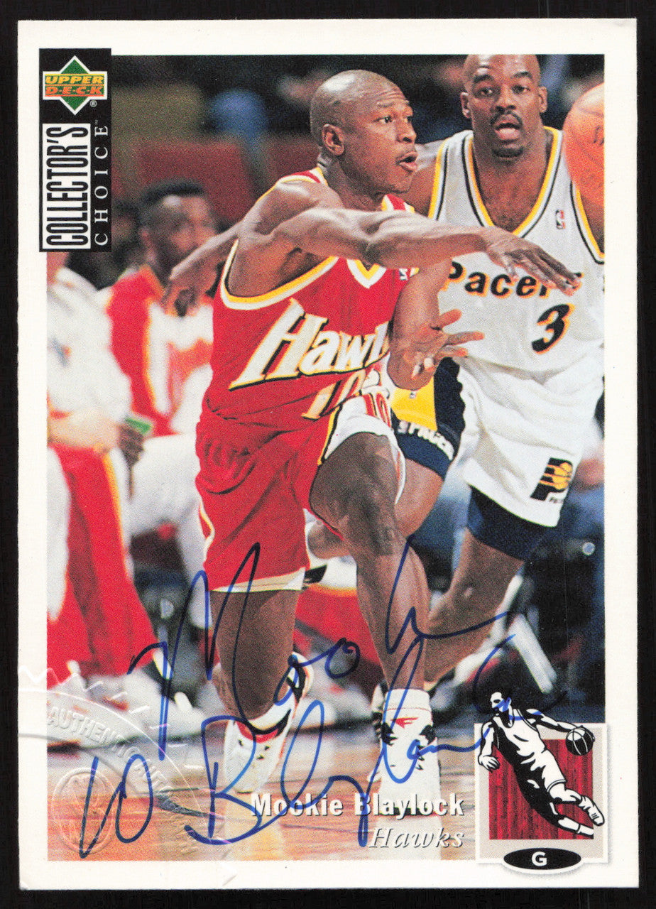 Mookie Blaylock Autographed 1994-95 UD Collectors Choice Card #90 Atlanta Hawks SKU #258967