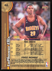 LaPhonso Ellis Autographed 1998-99 Topps Finest Card #82 Denver Nuggets SKU #258974