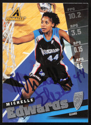 Michelle Edwards Autographed 1998 Pinnacle Card #37 SKU #259036