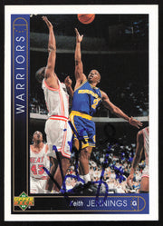 Keith Jennings Autographed 1993-94 Upper Deck Card #82 Golden State Warriors SKU #259040