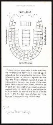 Jim Weatherwax Autographed Super Bowl I Replica Ticket (1967) Green Bay Packers SKU #259063