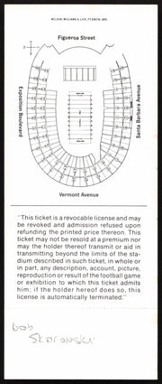 Bob Skoronski Autographed Super Bowl I Replica Ticket (1967) Green Bay Packers SKU #259067