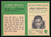 Larry Wilson Autographed 1966 Philadelphia Card #168 St. Louis Cardinals "HOF 78" SKU #259078