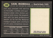 Earl Morrall Autographed 1969 Topps Card #250 Baltimore Colts SKU #259093