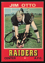 Jim Otto Autographed 1974 Wonder Bread Card #16 Oakland Raiders SKU #259102