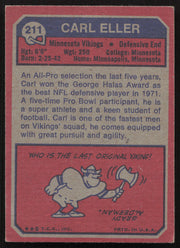 Carl Eller Autographed 1973 Topps Card #211 Minnesota Vikings SKU #259124