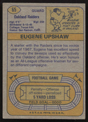 Gene Upshaw Autographed 1974 Topps Card #65 Oakland Raiders SKU #259139