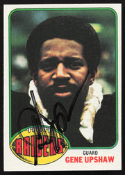 Gene Upshaw Autographed 1976 Topps Card #295 Oakland Raiders SKU #259166