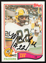 Mark Lee Autographed 1982 Topps Rookie Card #363 Green Bay Packers SKU #259217