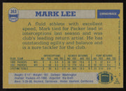 Mark Lee Autographed 1982 Topps Rookie Card #363 Green Bay Packers SKU #259217
