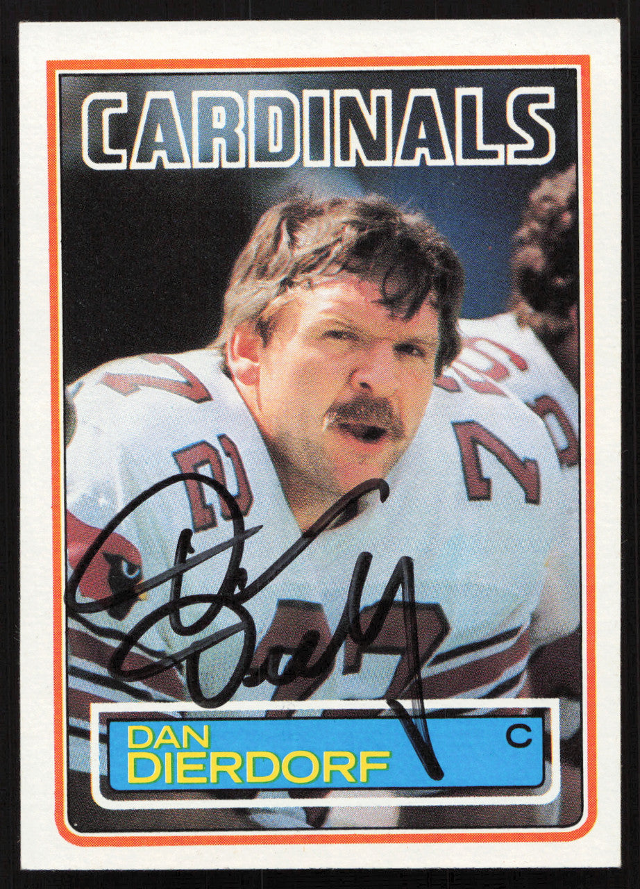 Dan Dierdorf Autographed 1983 Topps Card #155 St. Louis Cardinals SKU #259225