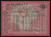 Jim Plunkett Autographed 1983 Topps Card #307 Los Angeles Raiders SKU #259227