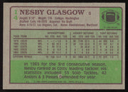 Nesby Glasgow Autographed 1984 Topps Card #14 Baltimore Colts SKU #259237