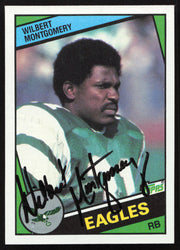 Wilbert Montgomery Autographed 1984 Topps Card #331 Philadelphia Eagles SKU #259240