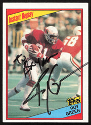 Roy Green Autographed 1984 Topps Card #343 St. Louis Cardinals "To Bryan" SKU #259247