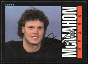 Jim McMahon Autographed 1985 Topps Card #31 Chicago Bears SKU #259250