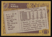 Dave Krieg Autographed 1986 Topps Card #201 Seattle Seahawks SKU #259265