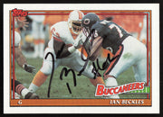 Ian Beckles Autographed 1991 Topps Card #495 Tampa Bay Buccaneers SKU #259325