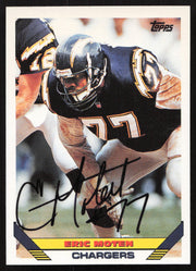 Eric Moten Autographed 1993 Topps Card #223 San Diego Chargers SKU #259365