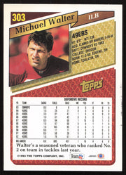 Mike Walter Autographed 1993 Topps Card #303 San Francisco 49ers SKU #259377