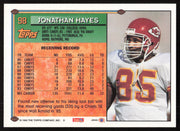 Jonathan Hayes Autographed 1994 Topps Card #98 Kansas City Chiefs SKU #259388