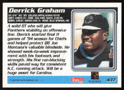 Derrick Graham Autographed 1995 Topps Rookie Card #437 Carolina Panthers SKU #259394
