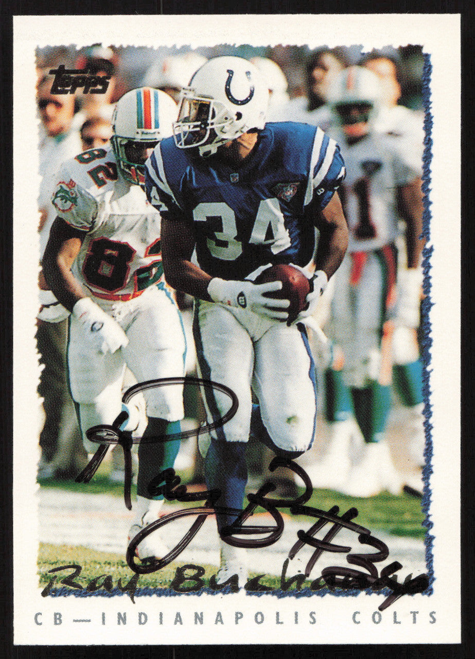 Ray Buchanan Autographed 1995 Topps Card #79 Indianapolis Colts SKU #259396