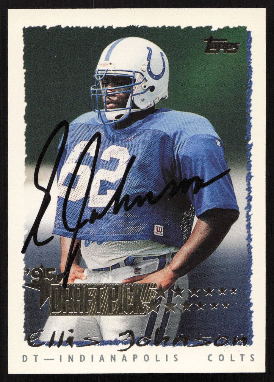 Ellis Johnson Autographed 1995 Topps Rookie Card #436 Indianapolis Colts SKU #259397