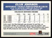 Ellis Johnson Autographed 1995 Topps Rookie Card #436 Indianapolis Colts SKU #259397