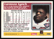 Lorenzo Lynch Autographed 1995 Topps Card #396 Arizona Cardinals SKU #259399
