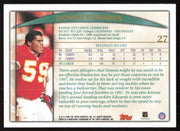 Donnie Edwards Autographed 1998 Topps Card #27 Kansas City Chiefs SKU #259411