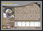 Onome Ojo Autographed 2001 Topps Rookie Card #335 New Orleans Saints SKU #259412