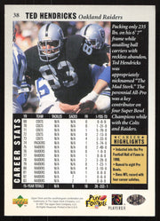 Ted Hendricks Autographed 1997 Upper Deck Legends Card #38 Oakland Raiders SKU #259414