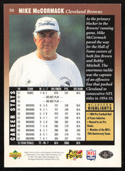 Mike McCormack Autographed 1997 Upper Deck Legends Card #50 Cleveland Browns SKU #259422