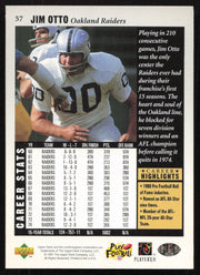 Jim Otto Autographed 1997 Upper Deck Legends Card #57 Oakland Raiders SKU #259433