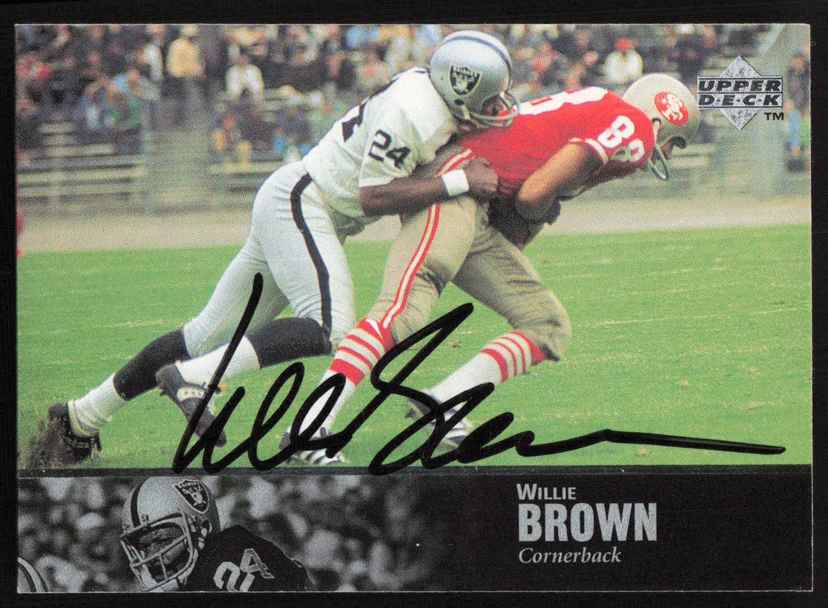 Willie Brown Autographed 1997 Upper Deck Legends Card #26 Oakland Raiders SKU #259445