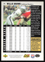 Willie Brown Autographed 1997 Upper Deck Legends Card #26 Oakland Raiders SKU #259445