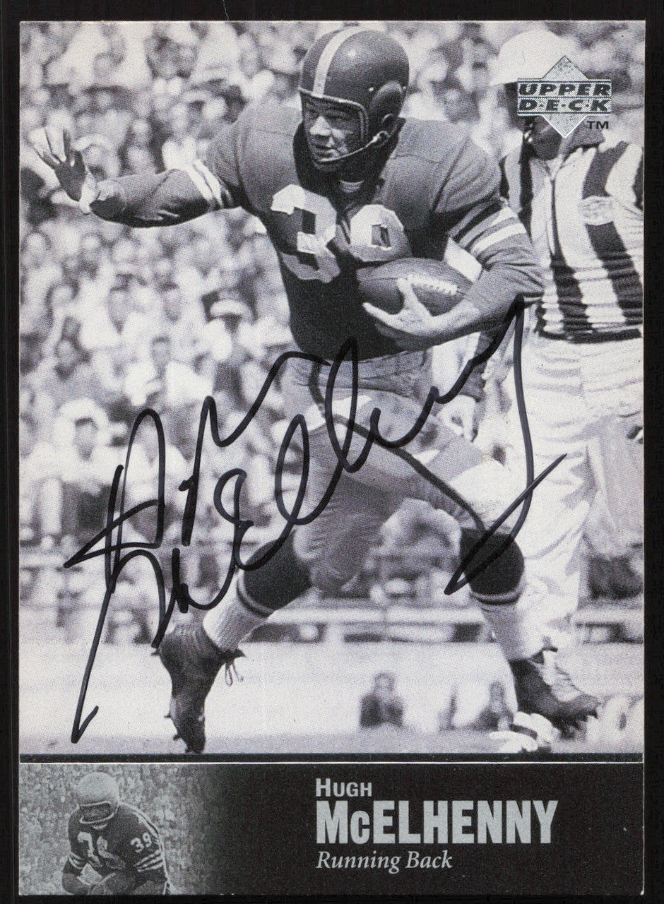 Hugh McElhenny Autographed 1997 Upper Deck Legends Card #33 San Francisco 49ers SKU #259449