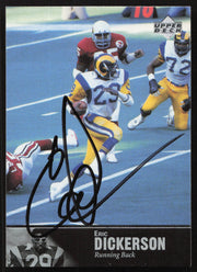 Eric Dickerson Autographed 1997 Upper Deck Legends Card #99 Los Angeles Rams SKU #259450