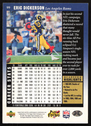 Eric Dickerson Autographed 1997 Upper Deck Legends Card #99 Los Angeles Rams SKU #259450