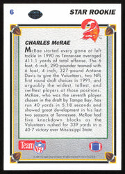 Charles McRae Autographed 1991 Upper Deck Rookie Card #6 Tampa Bay Buccaneers SKU #259463