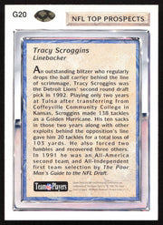 Tracy Scroggins Autographed 1992 Upper Deck Gold Rookie Card #G20 Detroit Lions SKU #259484