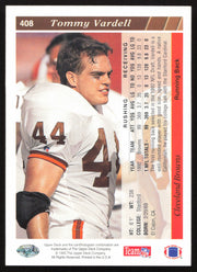 Tommy Vardell Autographed 1993 Upper Deck Card #408 Cleveland Browns SKU #259524