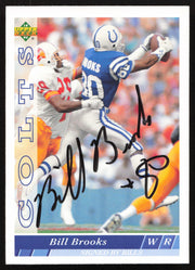 Bill Brooks Autographed 1993 Upper Deck Card #169 Indianapolis Colts SKU #259534