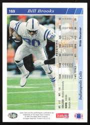 Bill Brooks Autographed 1993 Upper Deck Card #169 Indianapolis Colts SKU #259534