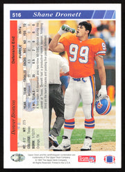 Shane Dronett Autographed 1993 Upper Deck Card #516 Denver Broncos SKU #259535